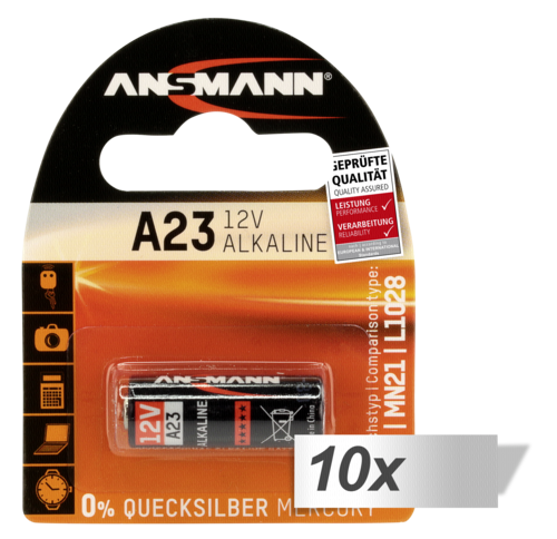 "10x1 Ansmann Alkaline A23"