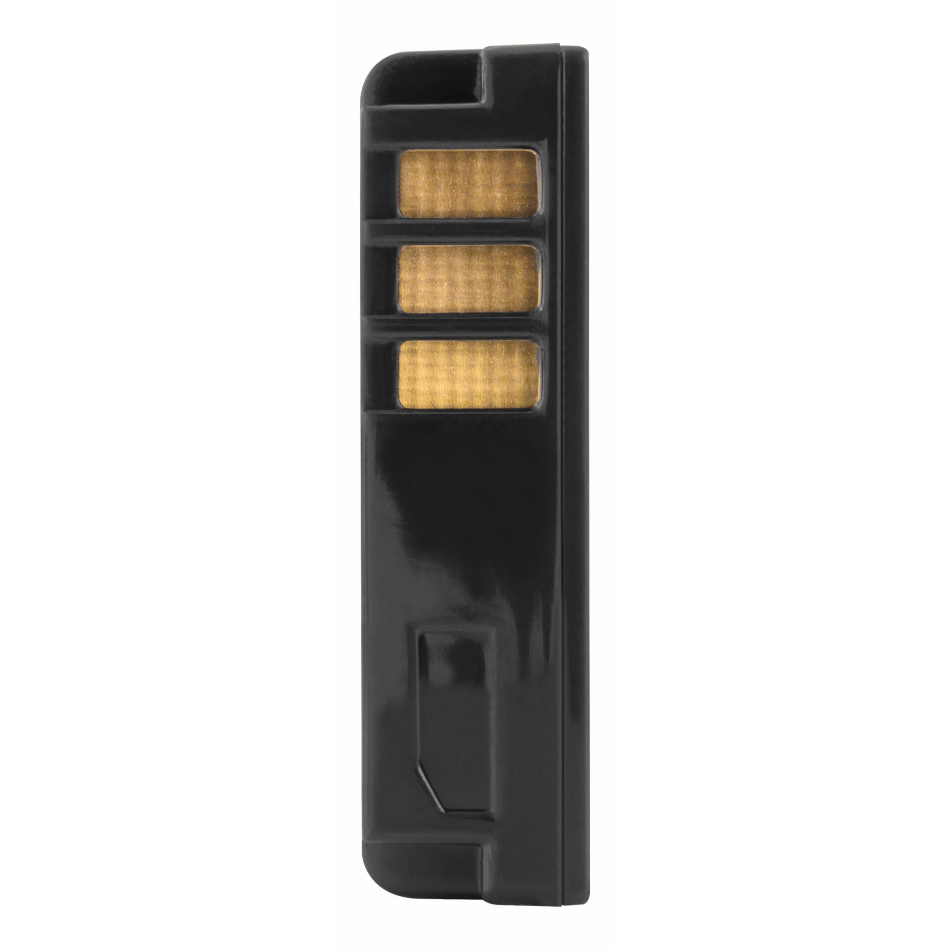 Schwarzer RFID-Kartenleser mit drei goldenen Kontaktbereichen