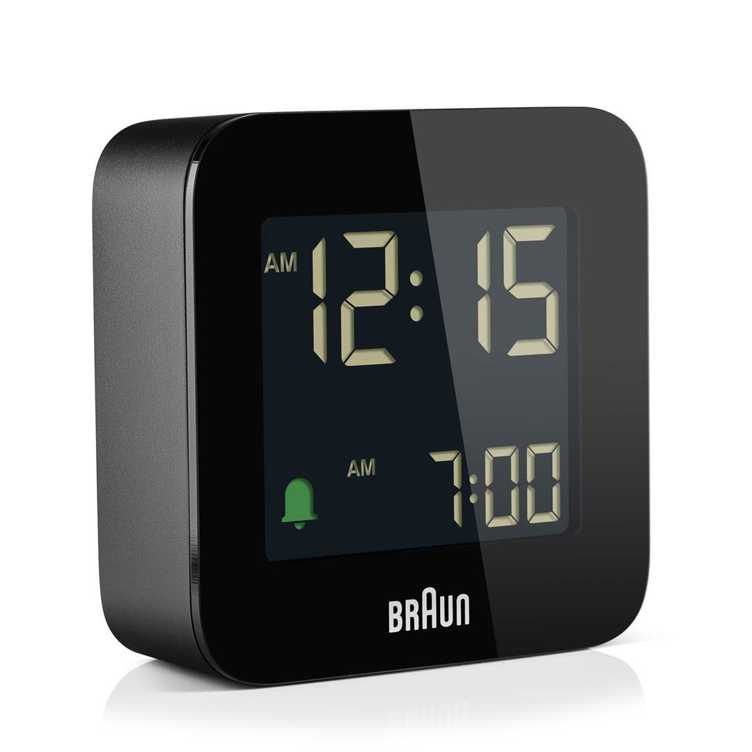 Braun BC08 Digitaler Wecker Schwarz – Ansicht 1