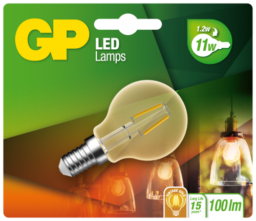 GP Lighting LED Mini Globus Gold