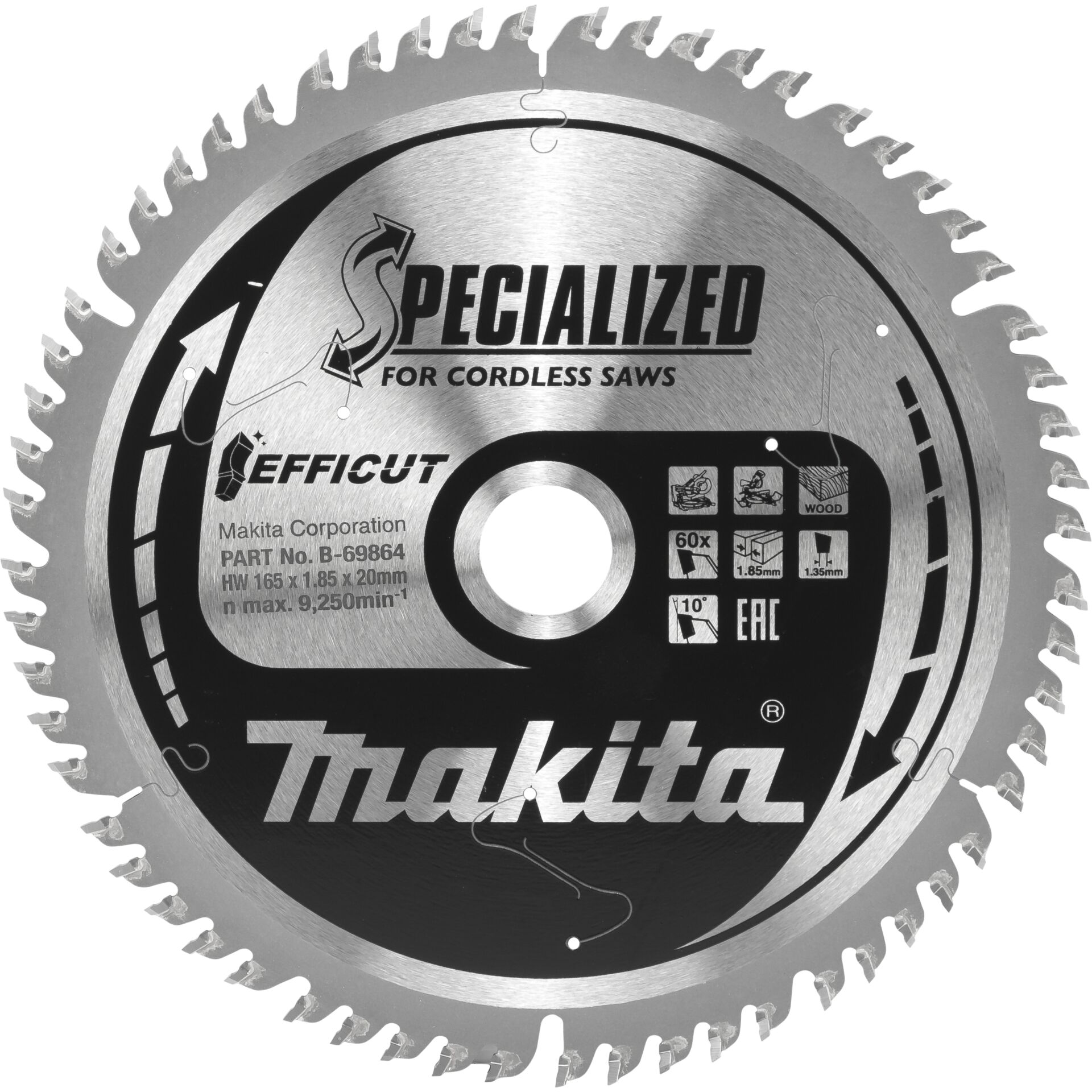 Makita B-69864 EFFICUT Sägeb.165x20x60Z 807312_00