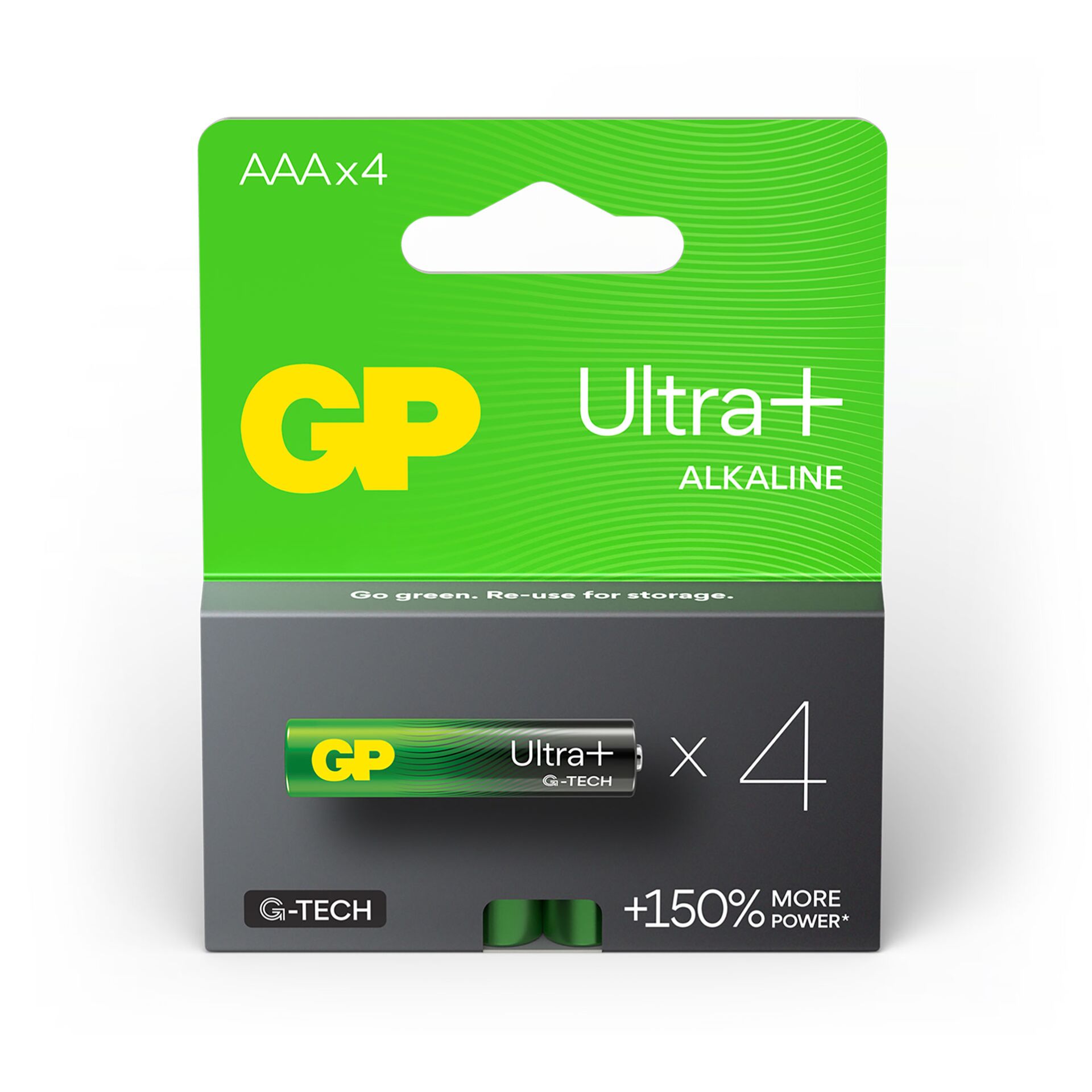 1x4 GP ULTRA PLUS Alkaline 1,5V AAA Micro LR03    03024AUPETA-B4 828123_02
