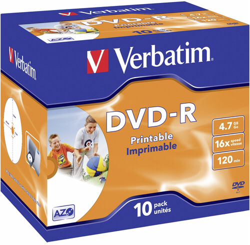 1x10 Verbatim DVD-R 4,7GB