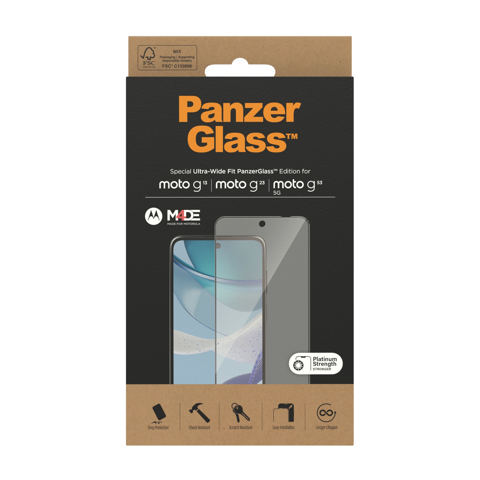 PanzerGlass Motorola moto g13, g23, g53 5G | UWF 108762846_7503316097