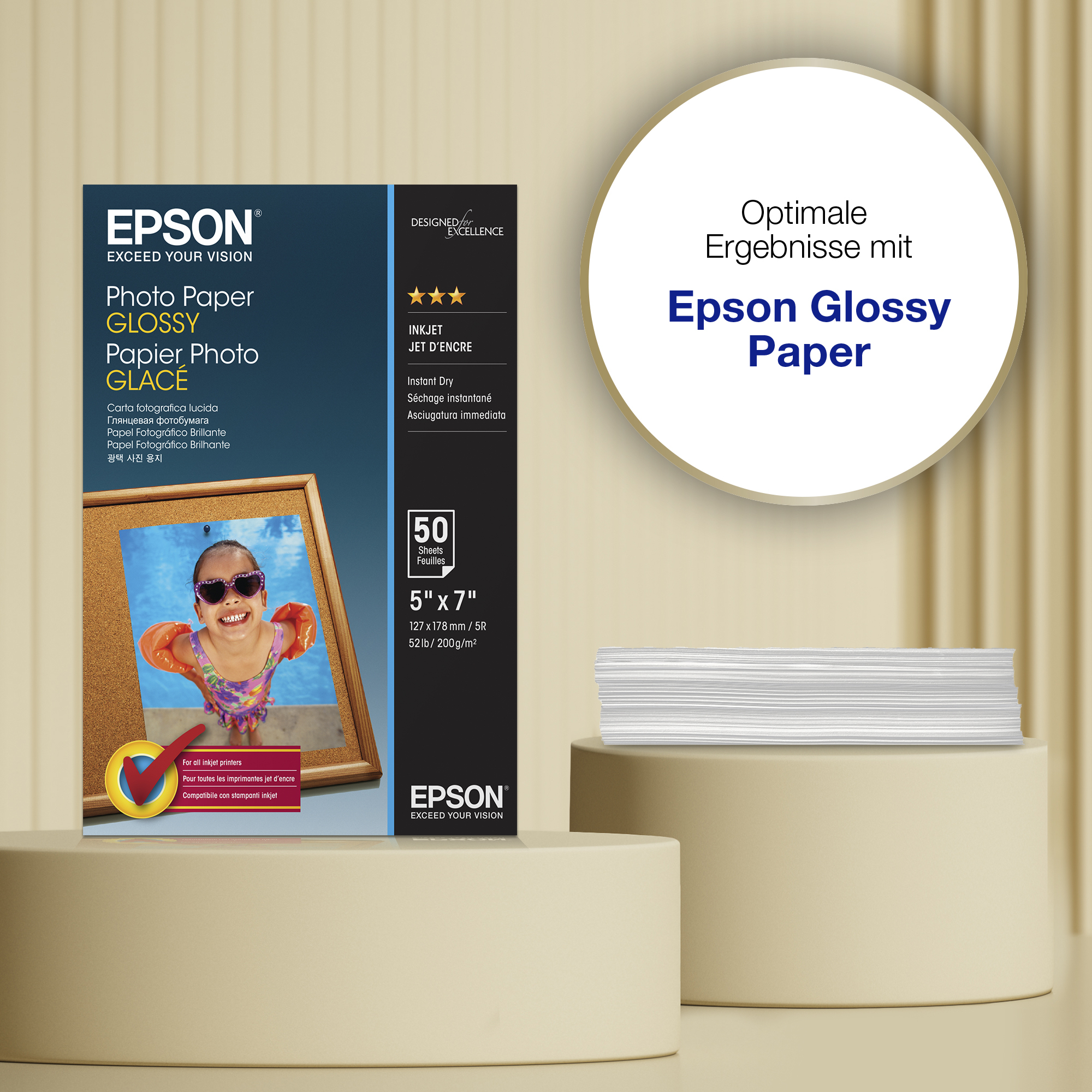 Epson Fotopapier glänzend C13S042545 -13x18cm-50 Blatt- feab8409a18696d36ecd1e6dfe0dff8a167c5b87