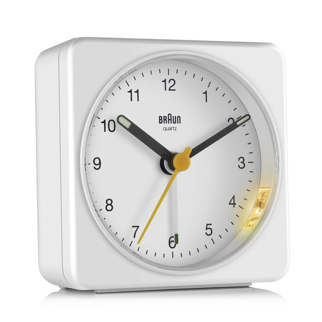 Braun BC 03 W Quarzwecker analog weiß – Ansicht 1