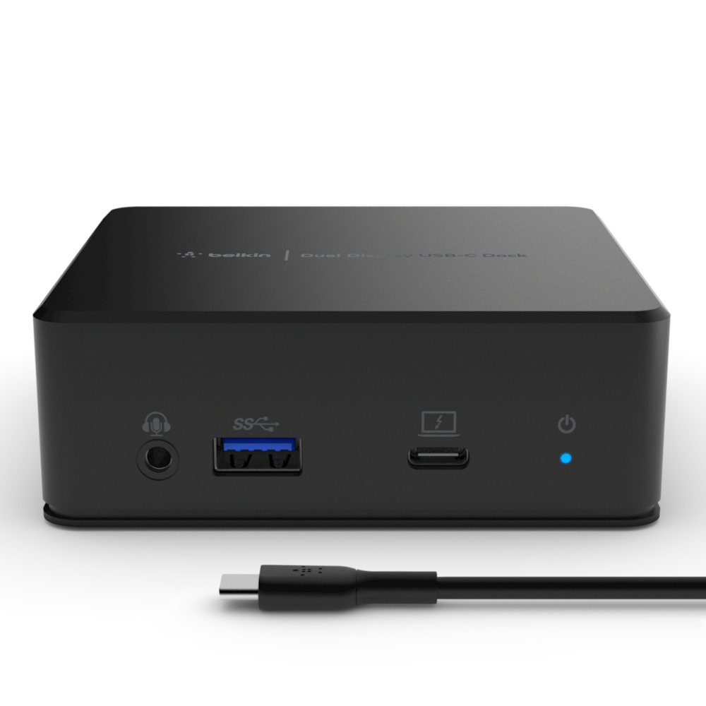 Belkin USB-C Dual Display Docking Station USB 3.2 Gen 1 (3.1 Gen 1) Type-C Schwarz