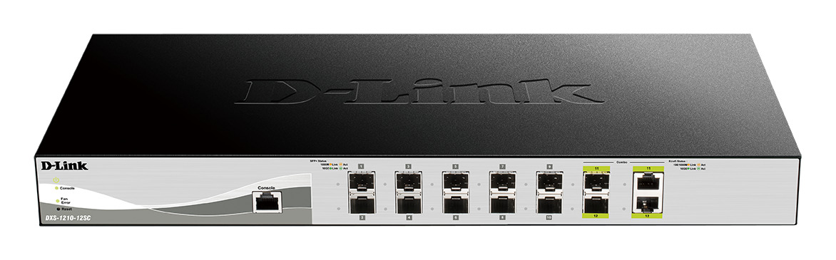 D-Link DXS-1210-12SC/E 12-Port Smart Mgd. 10G SFP+ Switch
