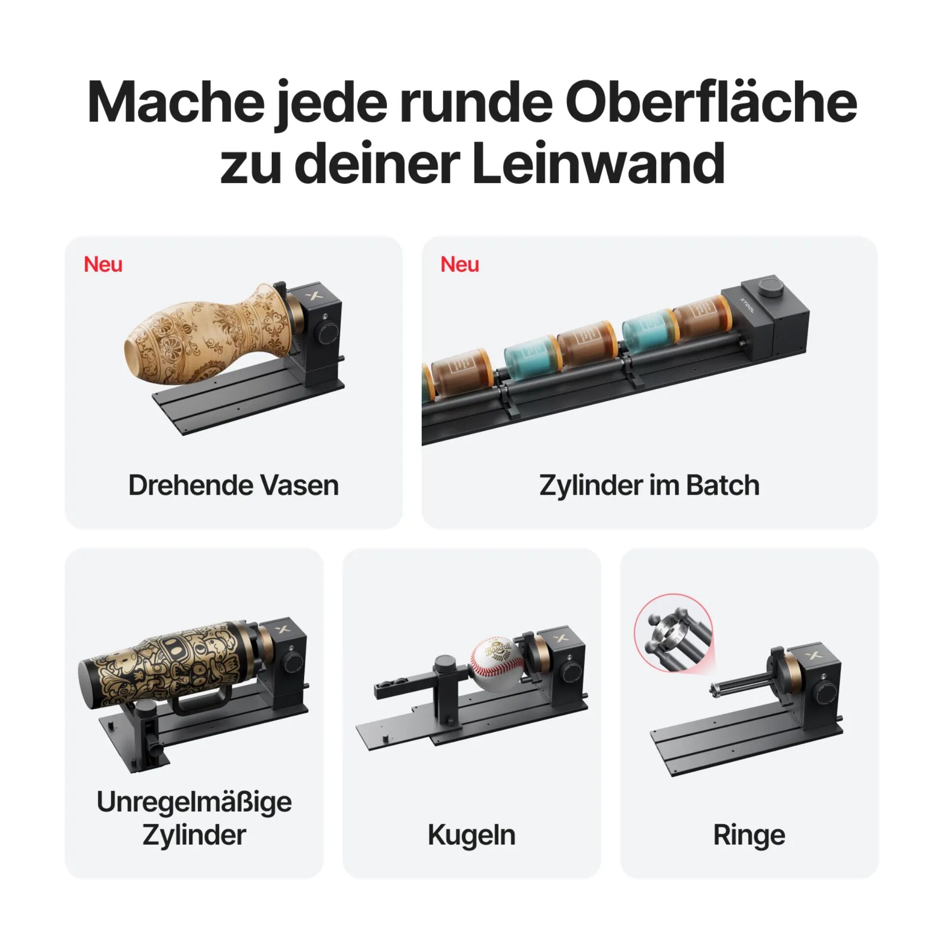 xTool RA3 Rotations Erweiterung für P3 / F2 / F2 Ultra 220651_01