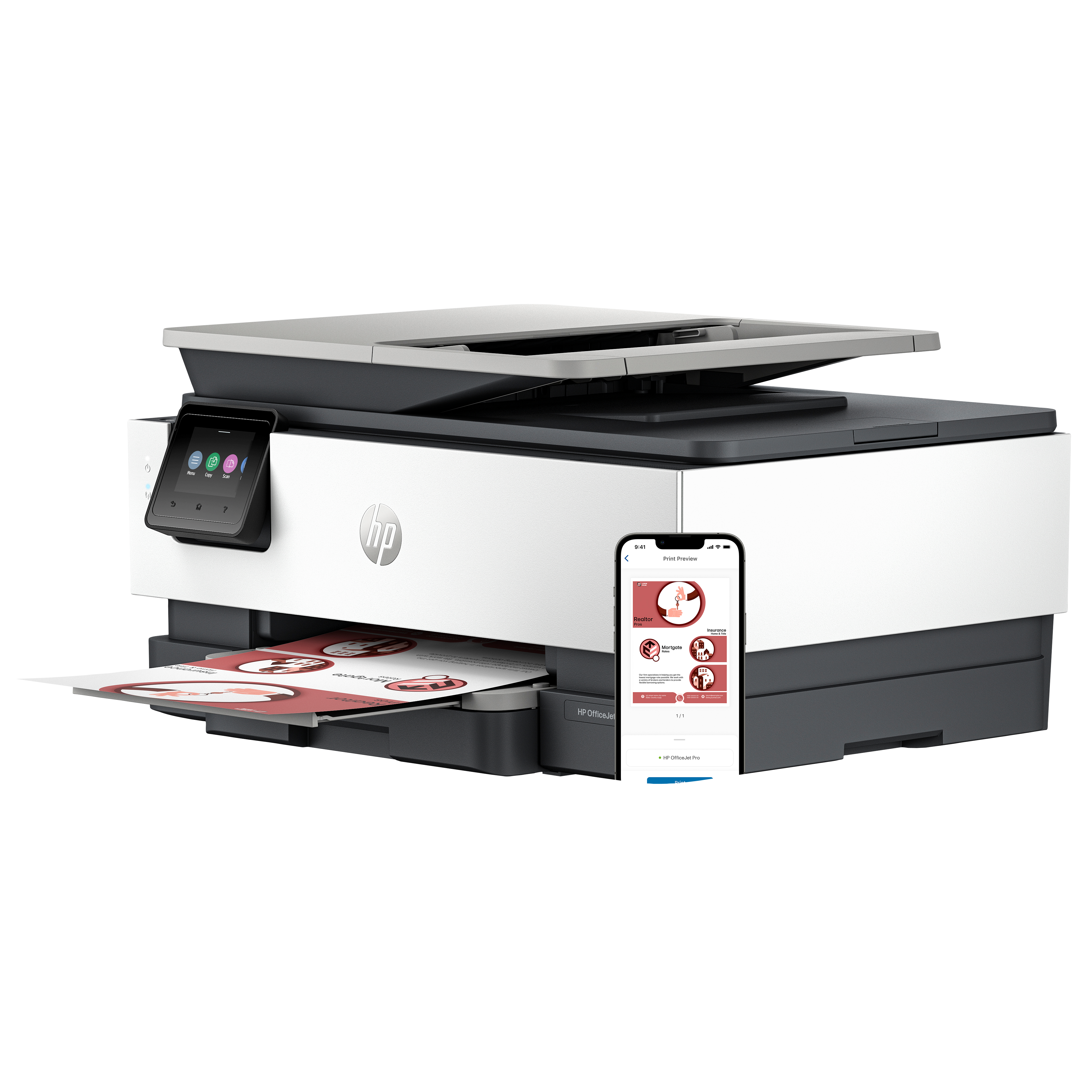 HP OfficeJet Pro Multifunktionsdrucker mit Smartphone und Au