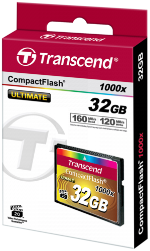 Transcend Compact Flash     32GB