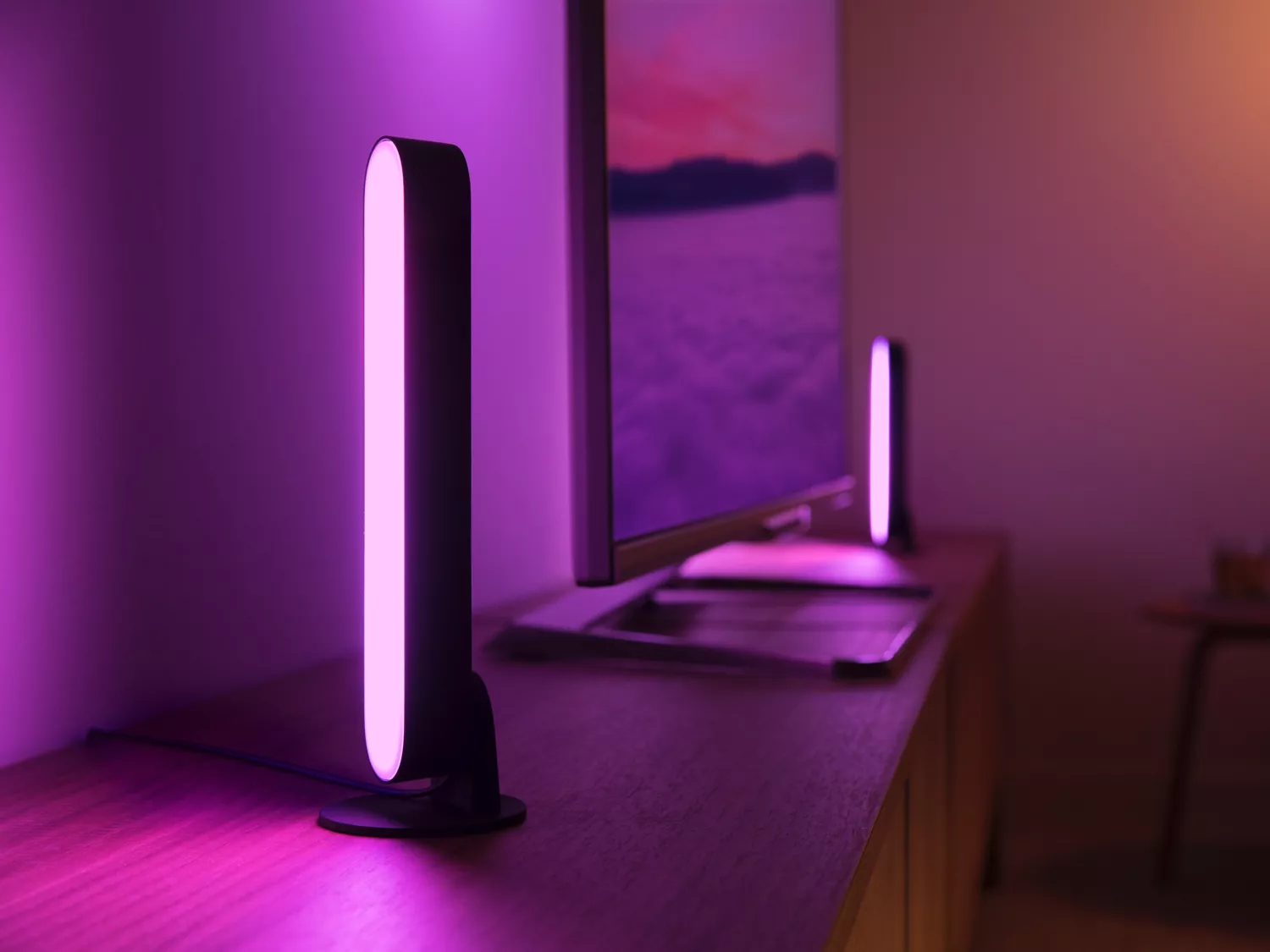 Philips Hue White&Col. Amb. Play Doppelp Lightbar schw 2x530lm – Ansicht 4