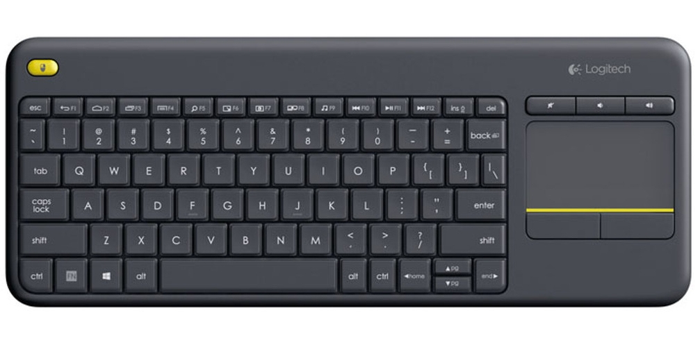 Logitech Wireless Touch Keyboard Plus K400 schwarz/gelb
