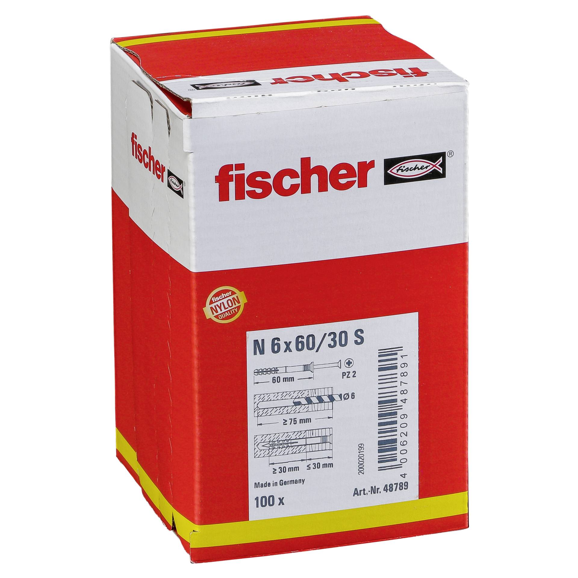 Fischer Nageldübel N 6x60/30 S (100)