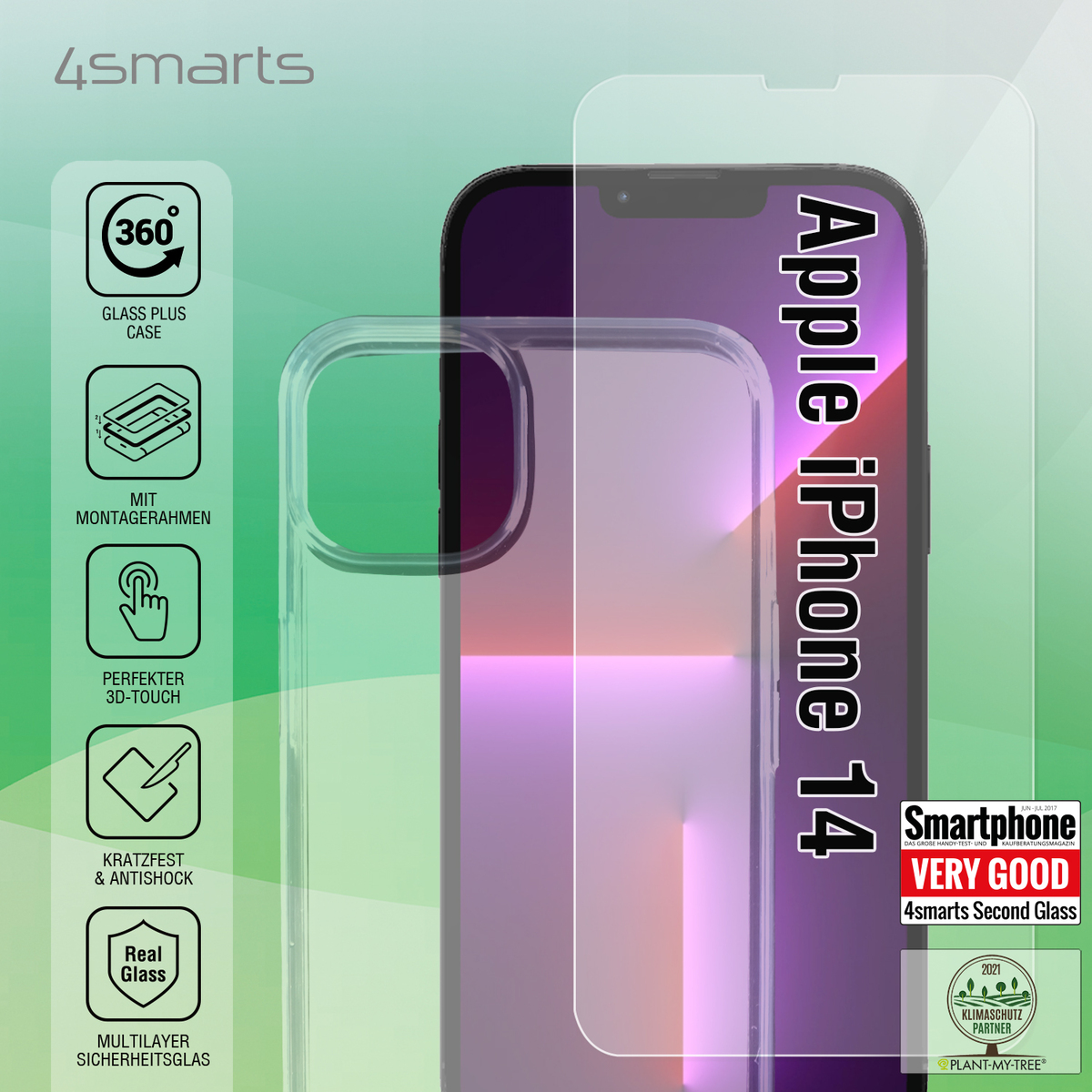 4Smarts 360° Protection Set X-Pro Clear für iPhone 14