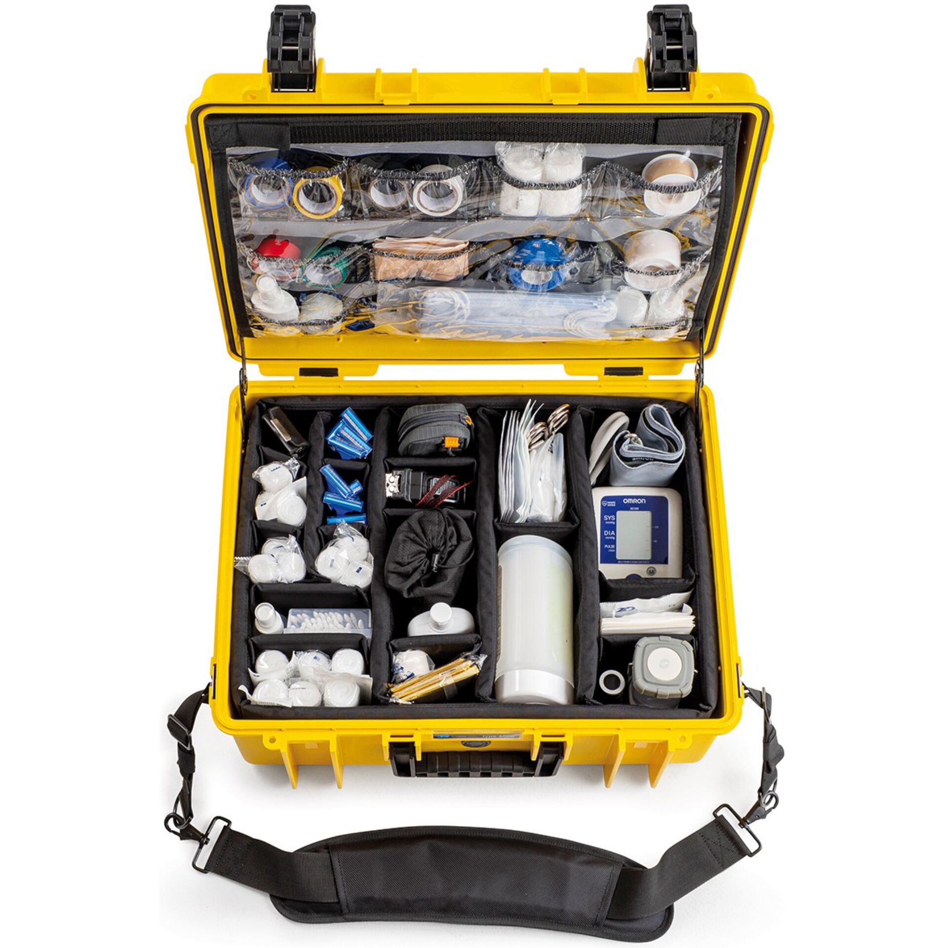 B&W Outdoor Case 6000 with medical emergency ki yellow