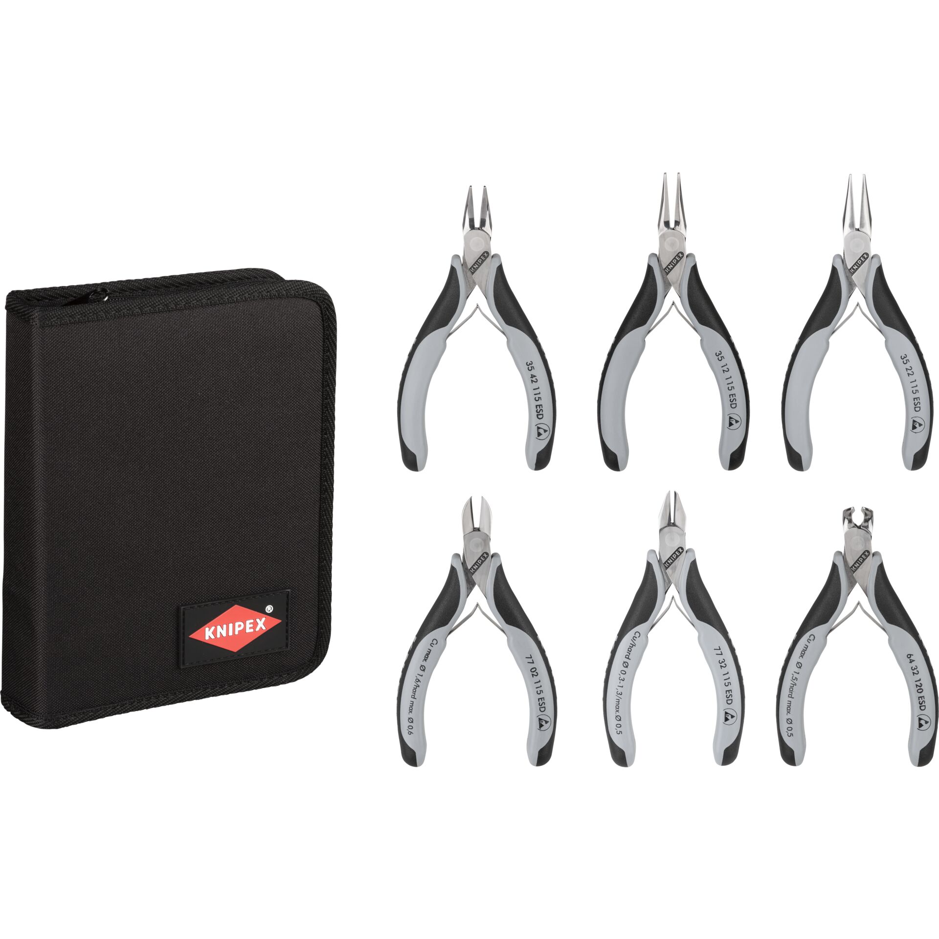Knipex Elektronikzangen- Set ESD