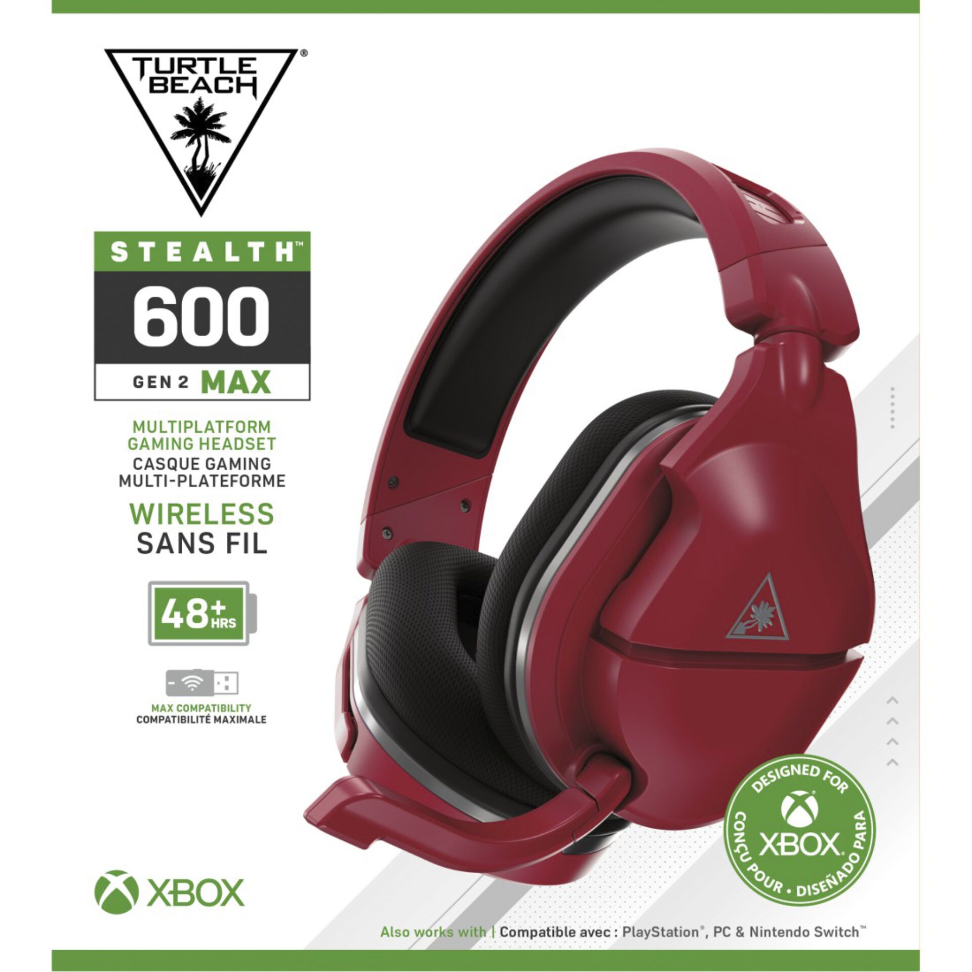 Turtle Beach Stealth 600X GEN 2 MAX Xbox Midnight Red Headset 828669_03