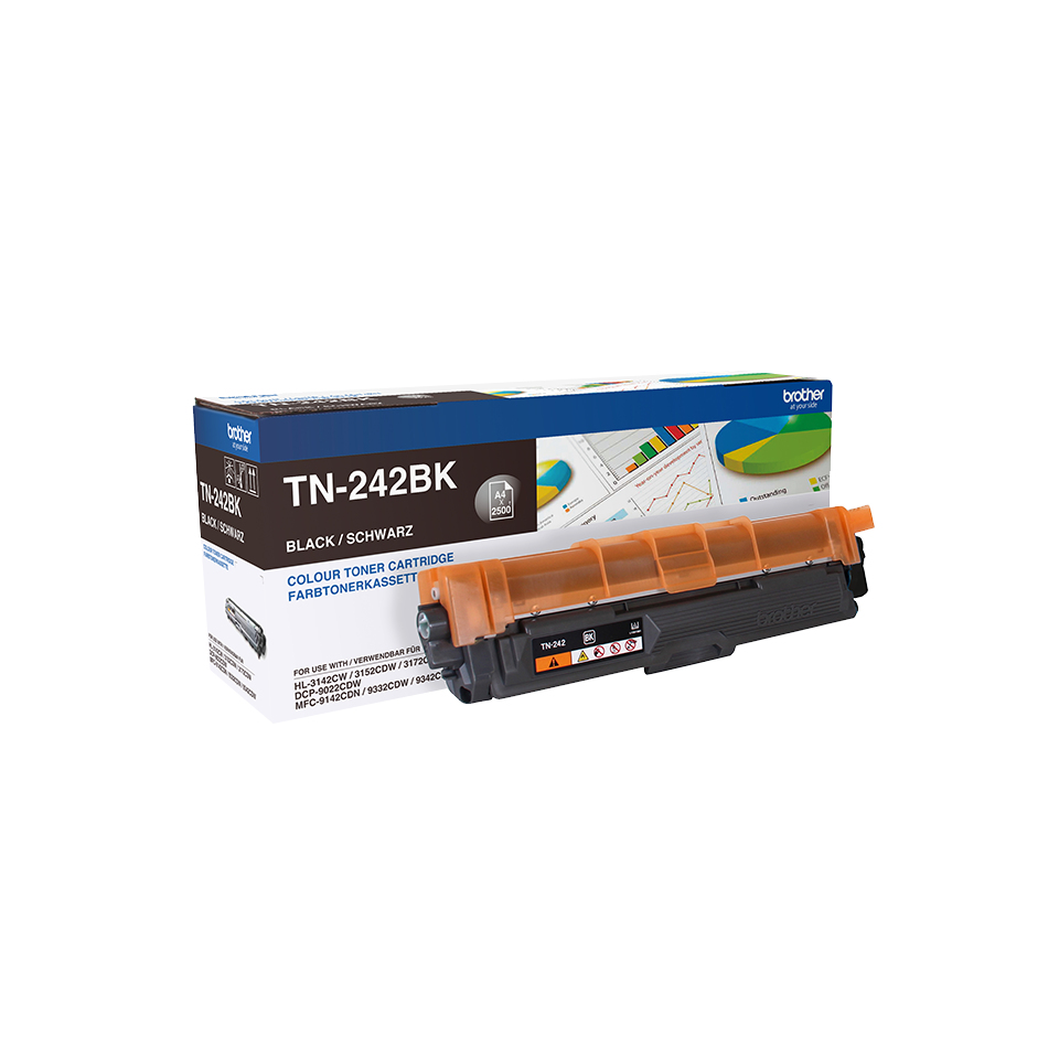 Brother TN-242BK Lasertoner 2500Seiten Schwarz Lasertoner / Patrone
