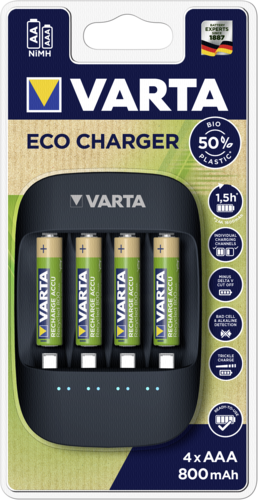 Varta Eco Charger inkl. 4 Akkus