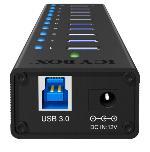 Raidsonic ICY BOX IB-AC6110 10-Port USB 3.0 Hub