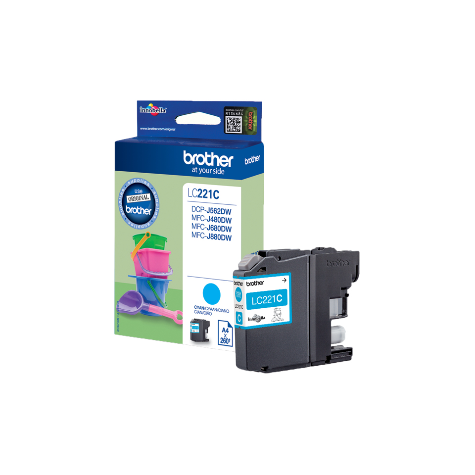 Brother LC-221C 260Seiten Cyan Tintenpatrone