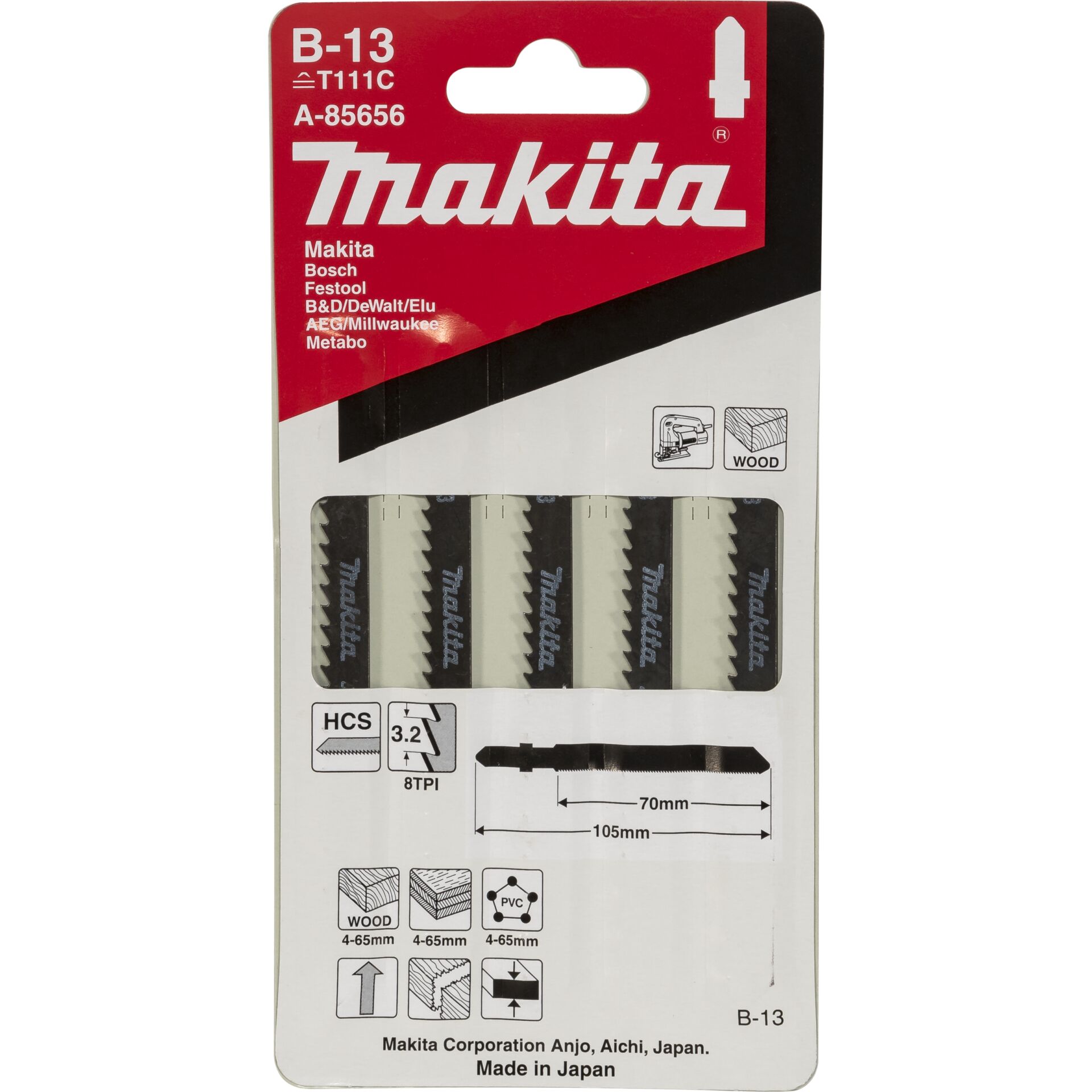 Makita A-85656 Stichsägeblatt B-13 807151_00