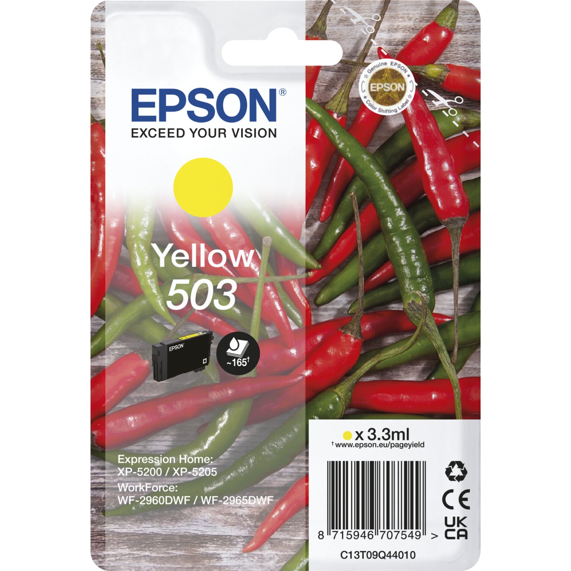 Epson Tintenpatrone yellow 503                       T 09Q4
