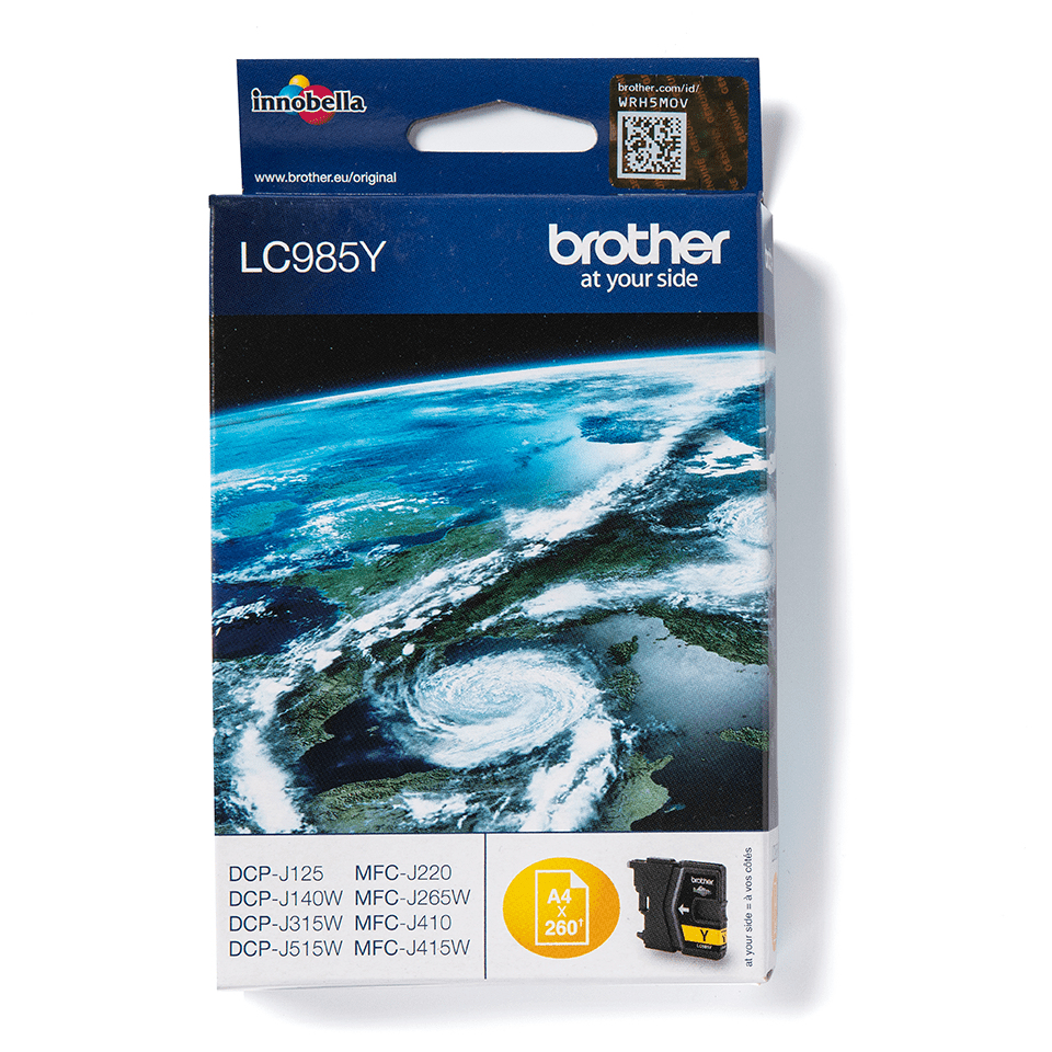 Brother Tintenpatrone LC-985Y Gelb (ca. 260 Seiten) – Ansicht 1