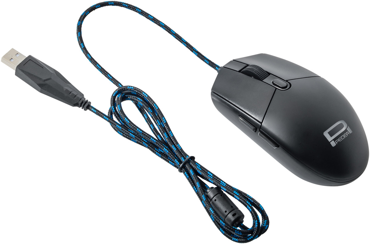 PEDEA Gaming-Maus "FirstOne" bis 2400dpi, schwarz