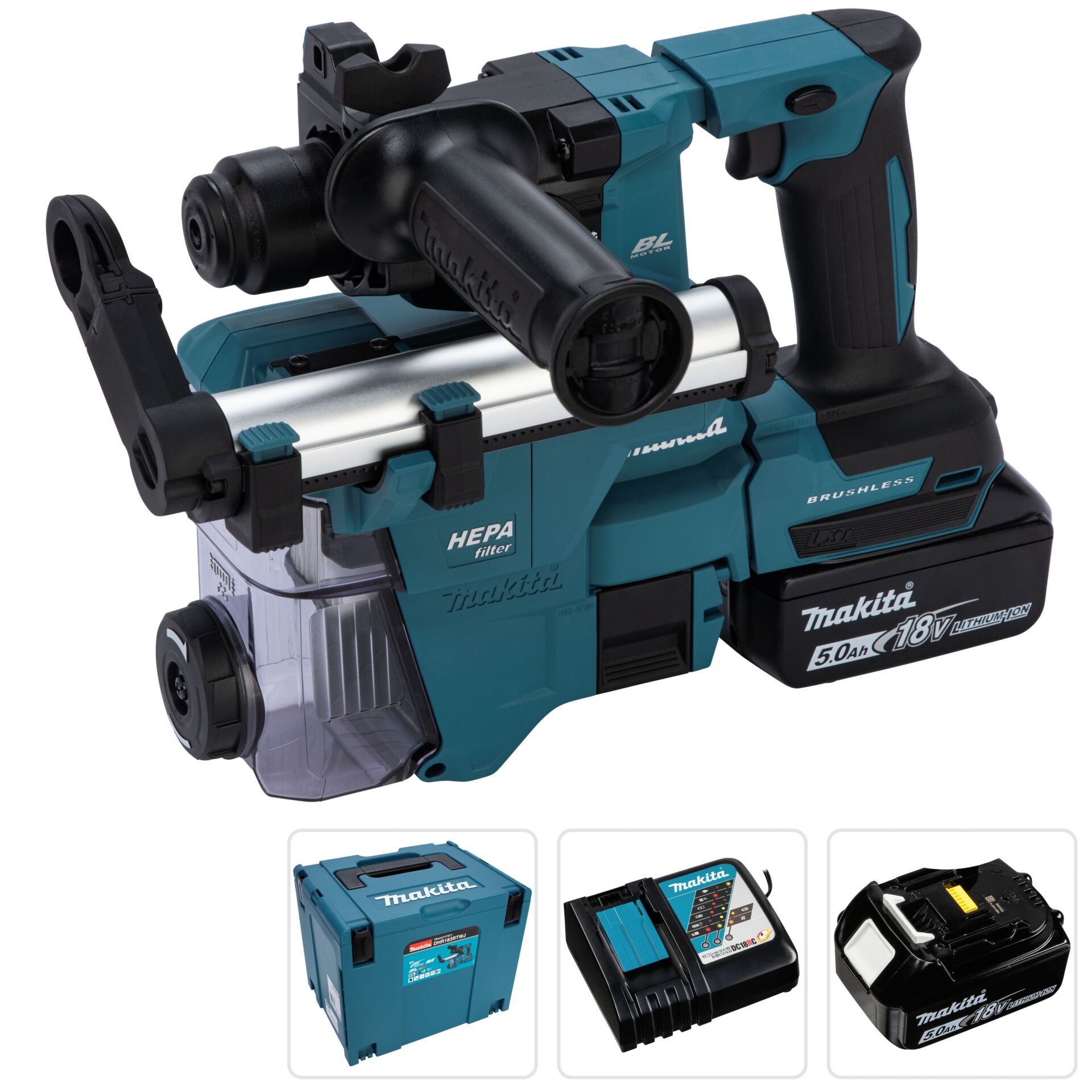 Makita DHR183RTWJ Akku-Kombihammer 813381_00