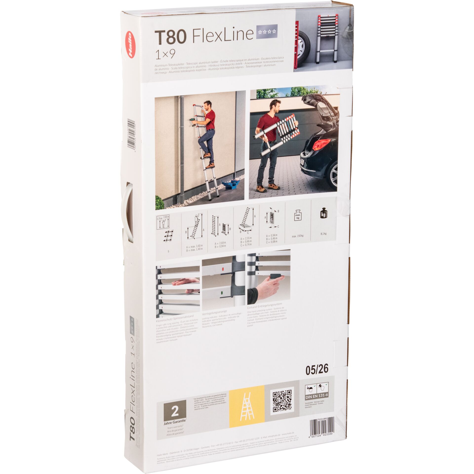Hailo T80 FlexLine 9 Sprossen-Leiter 244983_11