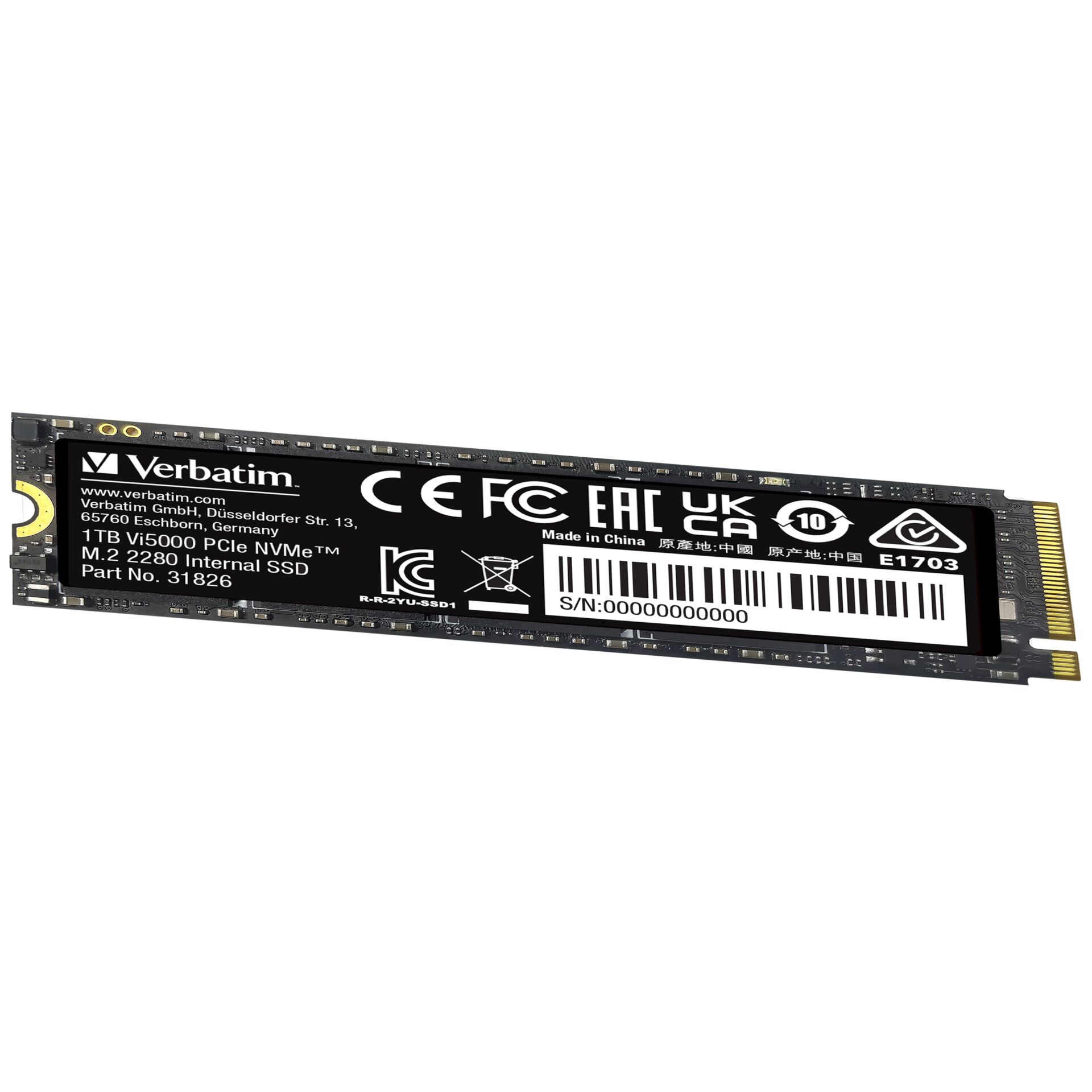 Verbatim Vi5000 M.2 SSD      1TB PCIe4 NVMe                 31826 828718_01