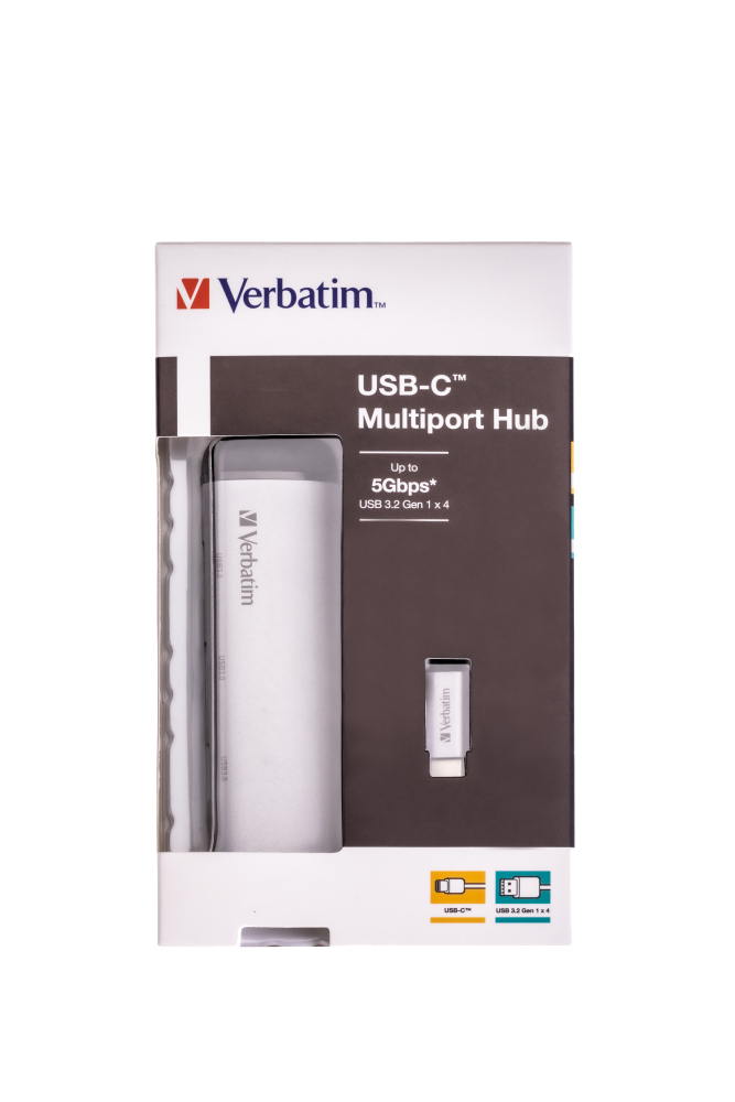 Verbatim USB-C Multiport-Hub 4-Port USB 3.2 Gen 1 – Ansicht 4