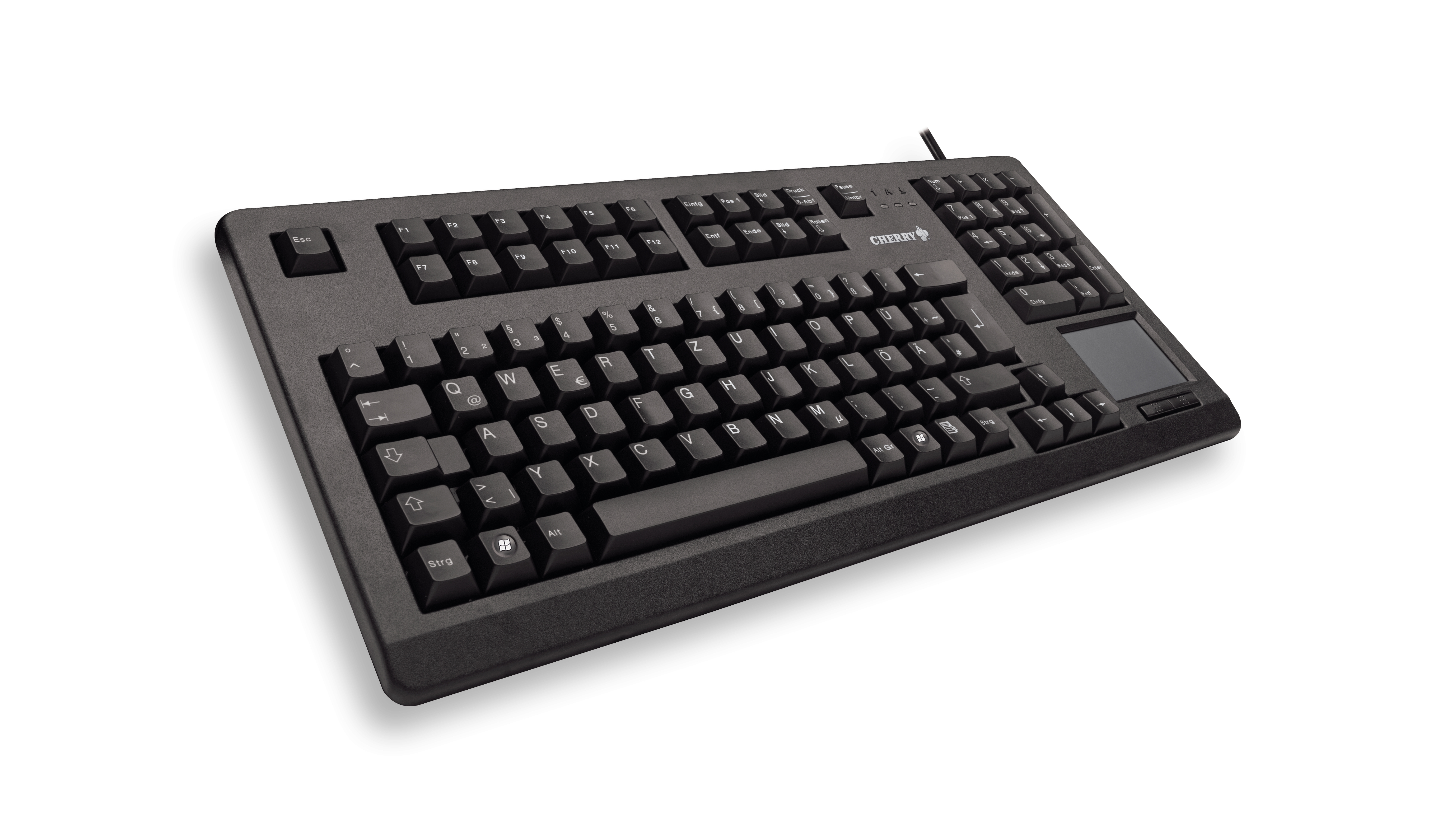 CHERRY G80-11900 kompakt mit Touchpad, WIN, QWERTZ Schwarz 711011_5440248780