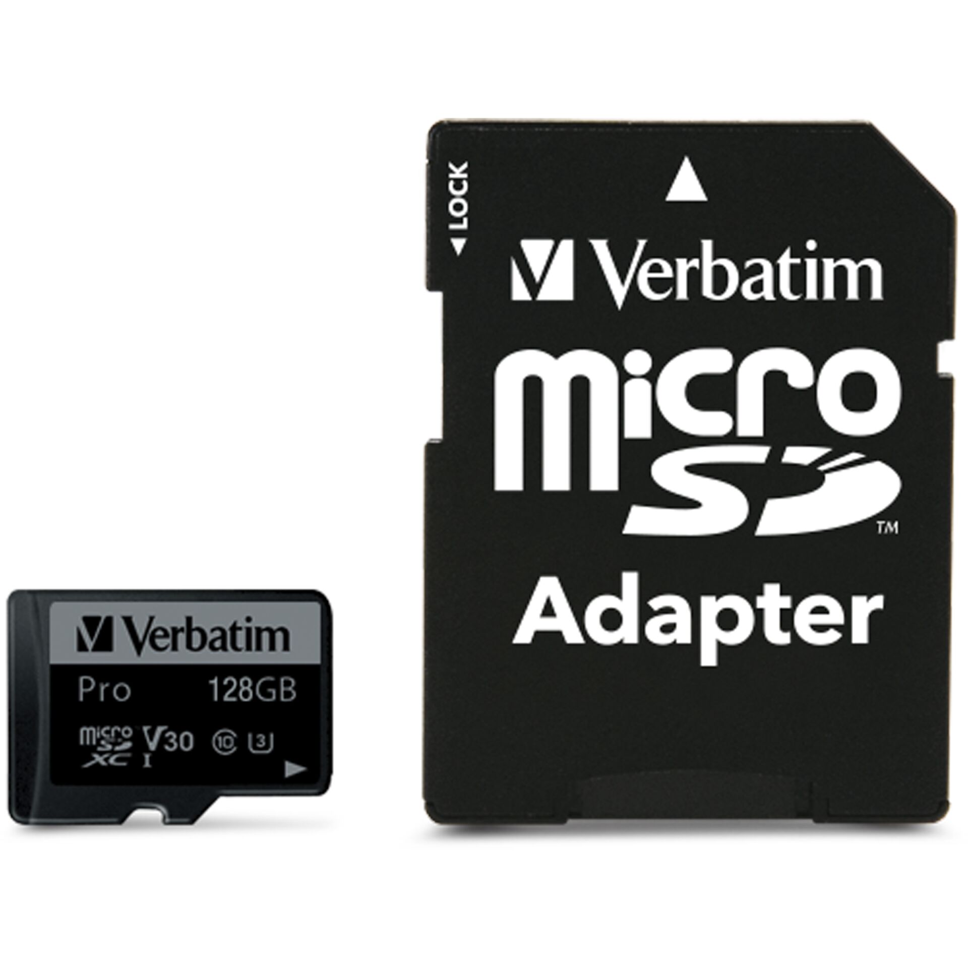 Verbatim microSDXC Pro     128GB Class 10 UHS-I incl Adapter