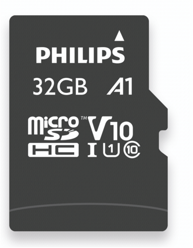 Philips MicroSDHC Card      32GB Class 10 UHS-I U1 incl. Adapter