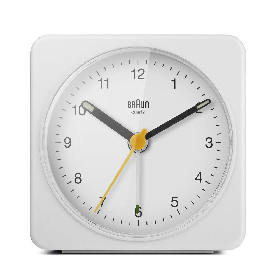 Braun BC 03 W Quarzwecker analog weiß – Ansicht 3