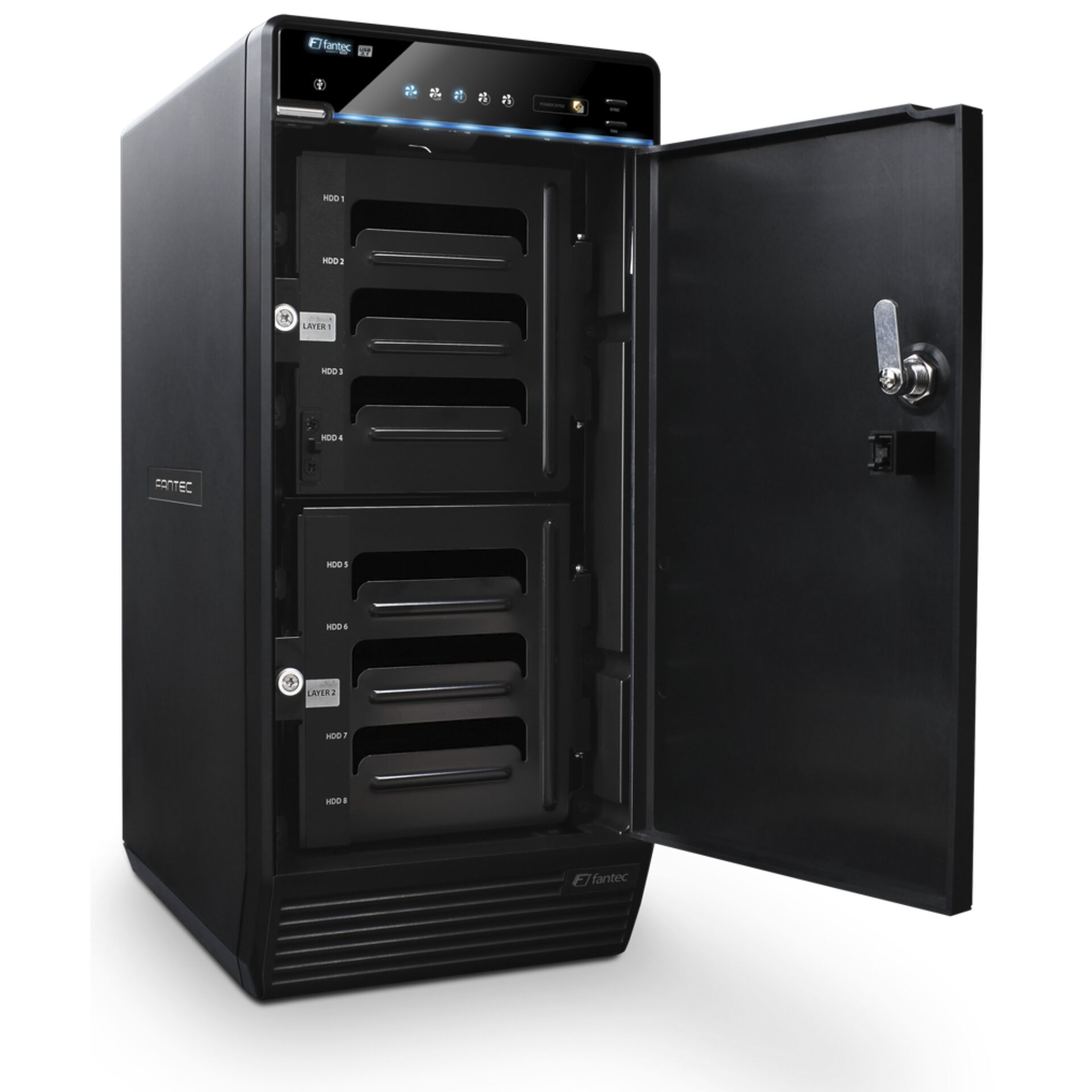 Fantec QB-X8U31 8x 3,5  SATA HDD USB 3.1