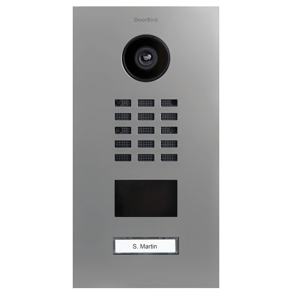 DoorBird D2101V IP Video Türstation V4A Edelstahl, RAL 9006