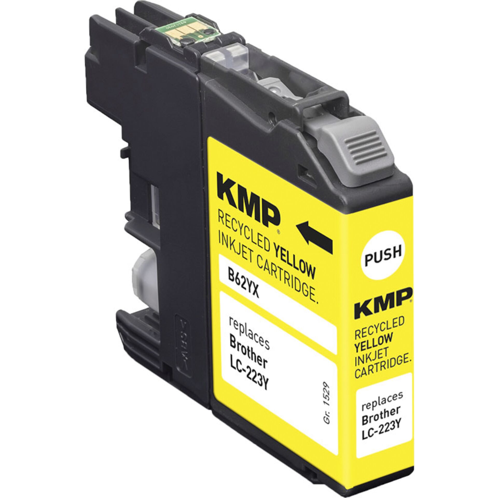 KMP B62YX Tintenpatrone yellow kompatibel mit Brother LC-223 Y 609898_02