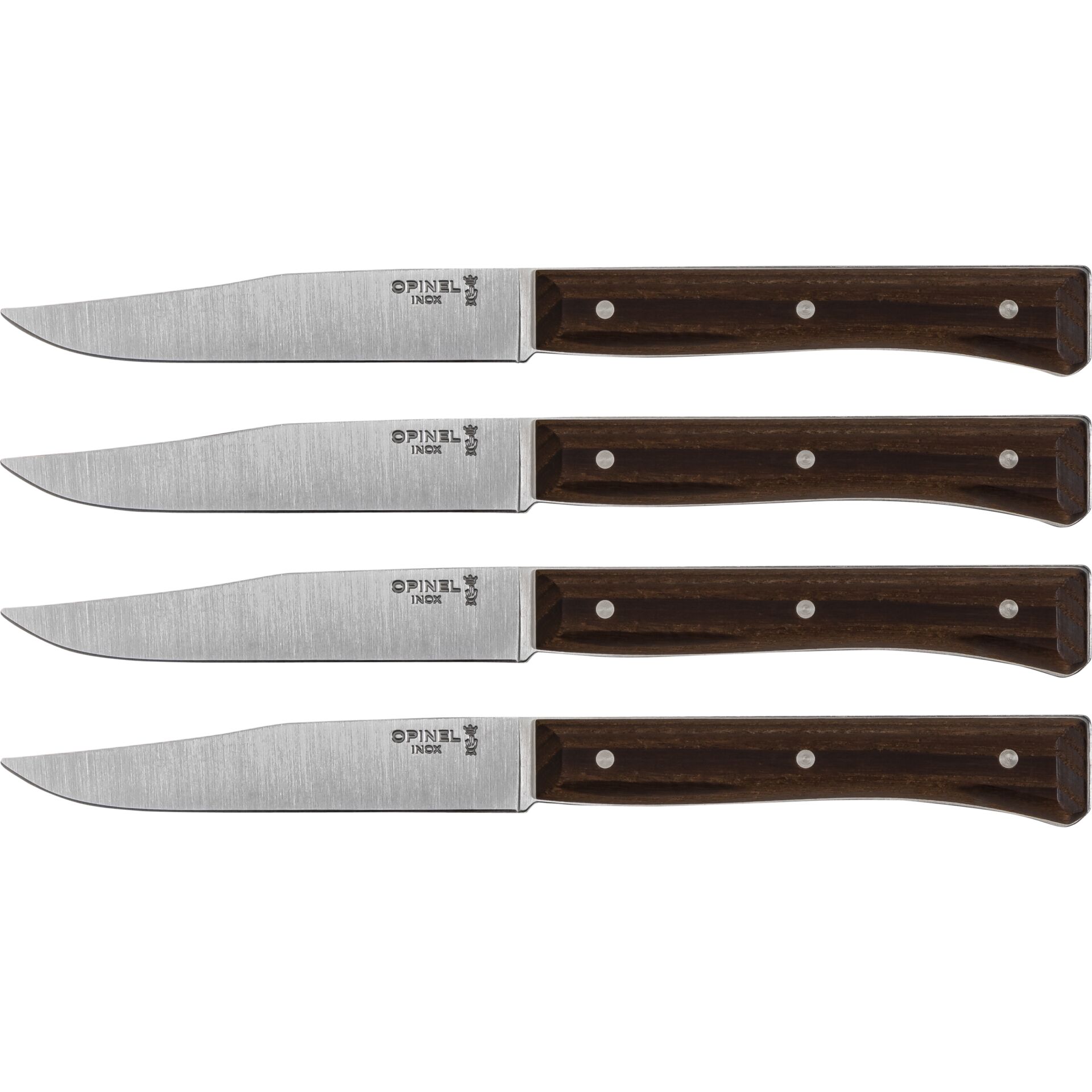 Opinel Tischmesserset Facette 4-teilig Dunkle Esche 831819_00