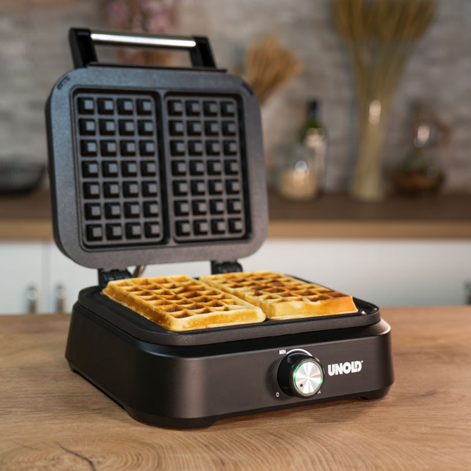 Unold 48275 Doppel Waffeleisen Brüssel        Belgische Waffeln 763198_03