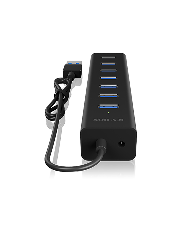 RaidSonic ICY BOX IB-HUB1700-U3 7 Port USB 3.0 Hub – Ansicht 3