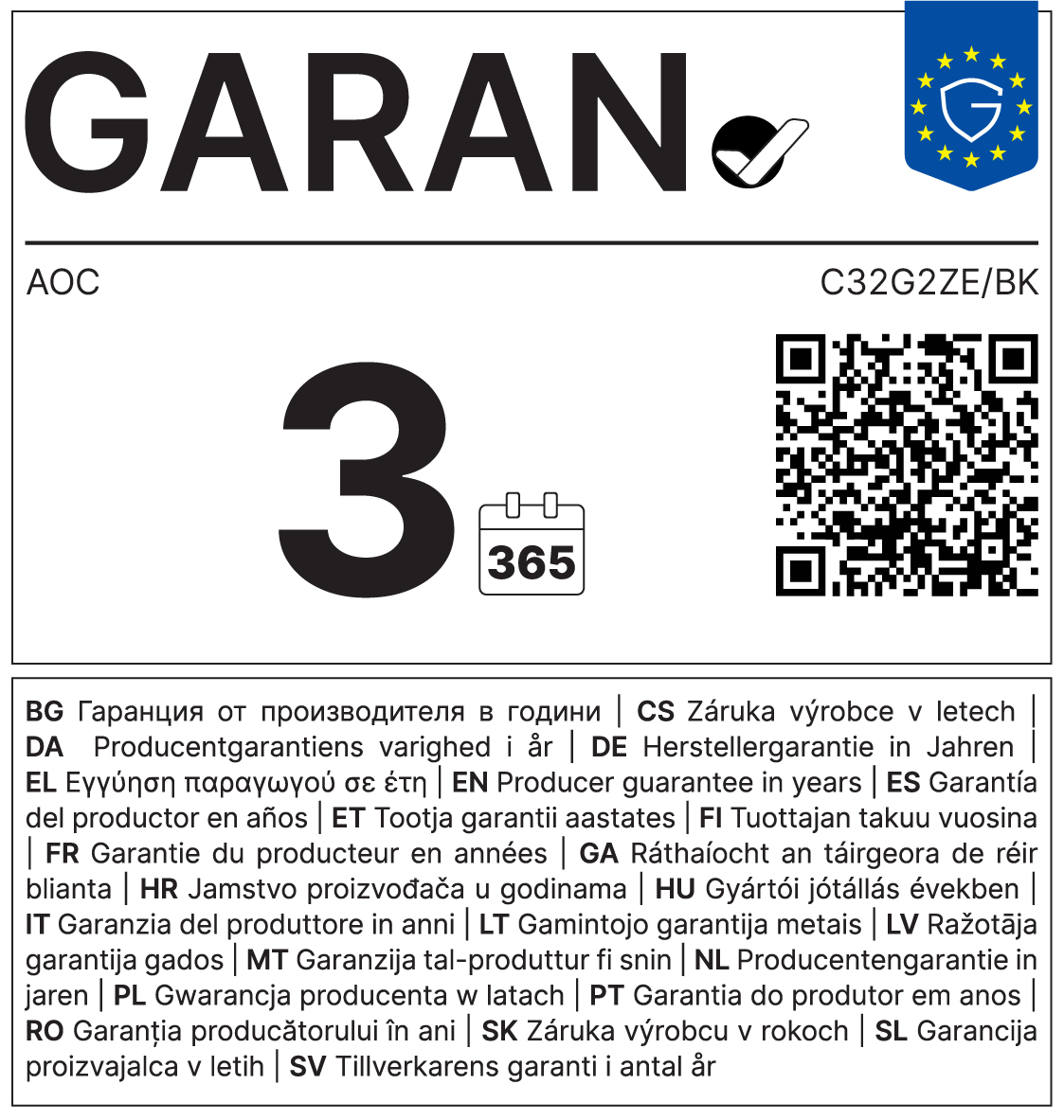 AOC C32G2ZE 6afb363727c0a542a265563e0182d80ca870f205
