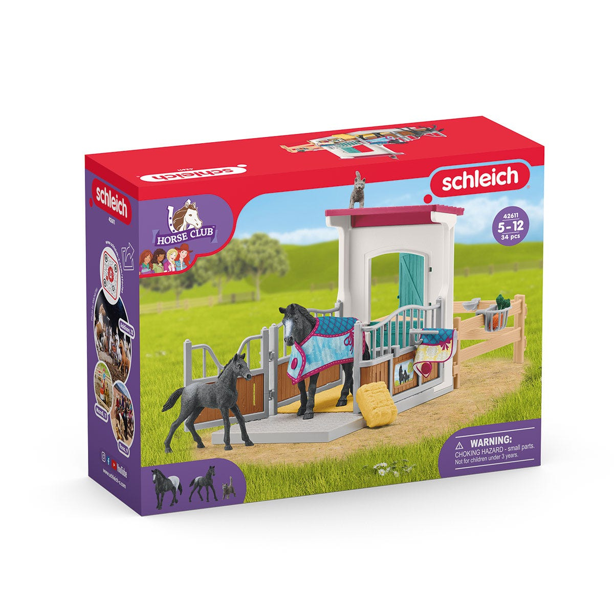 Schleich Horse Club     42611 Pferdebox mit Stute und Fohlen