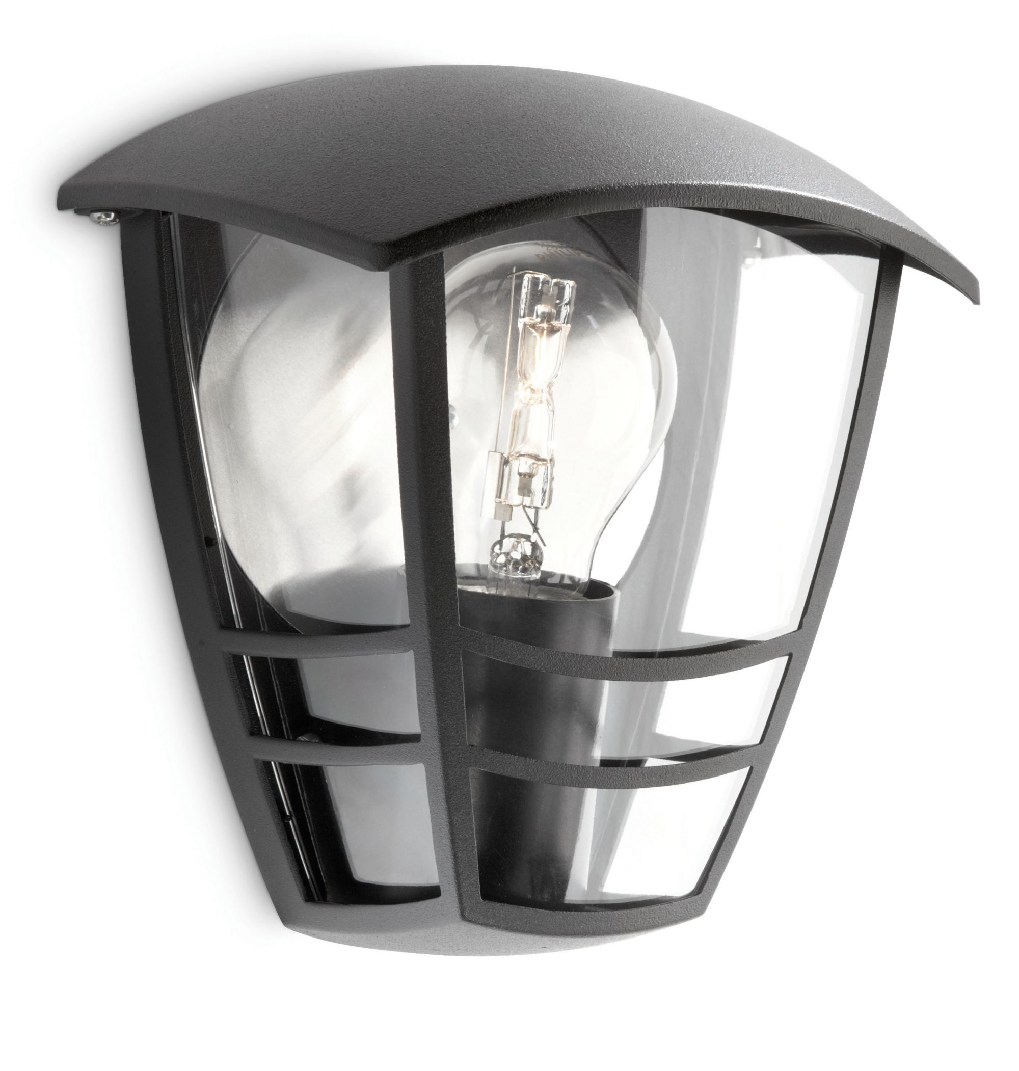Philips myGarden Wandleuchte Creek exkl LM 1x60W  Schwarz 17727452_3383065322
