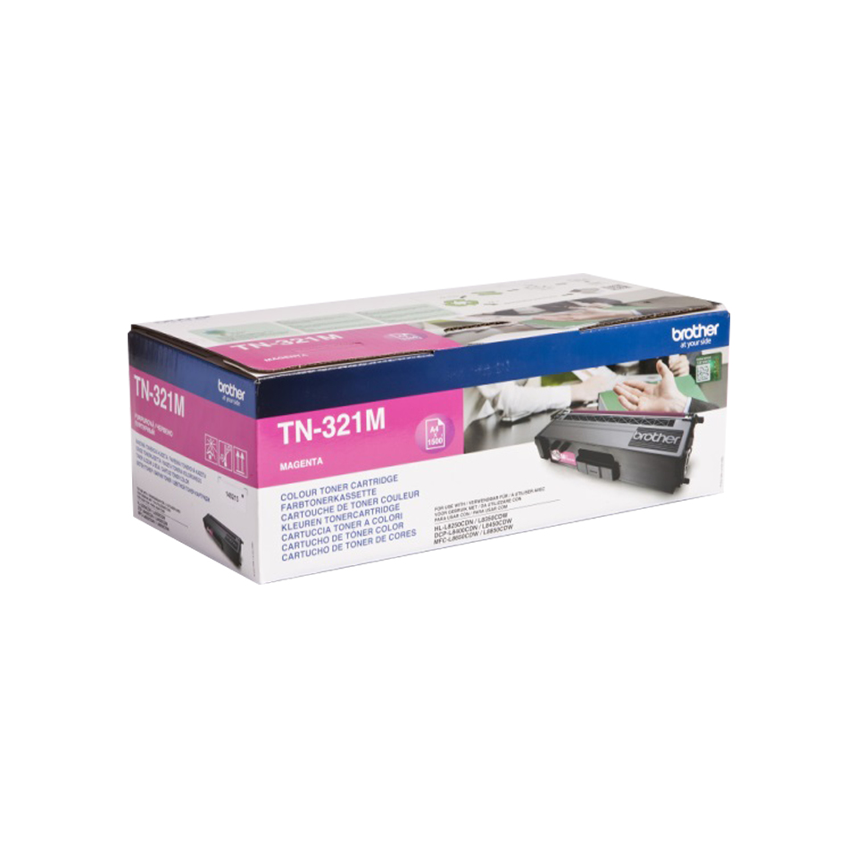 Brother TN-321M Lasertoner 1500Seiten Magenta Lasertoner / Patrone