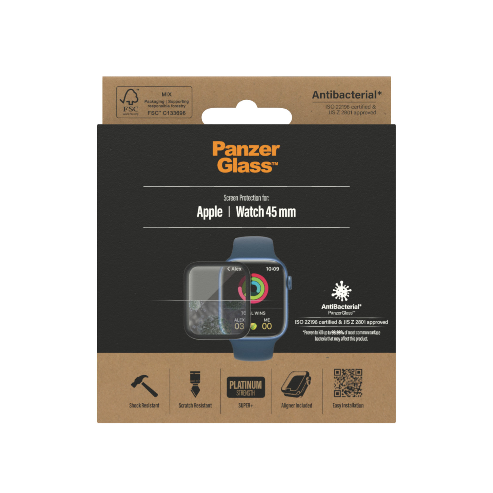 PanzerGlass Apple Watch Series 8, 7 45mm | SP Glass 30b9ad06f90781150c74a202b9f72f2f