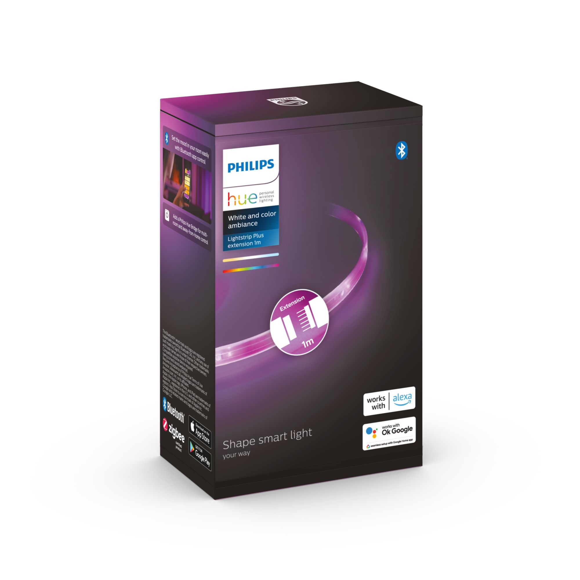 Philips Hue Lightstrip Plus 1m Erweit. White&Col. Amb. 950lm 79513064_3572135728